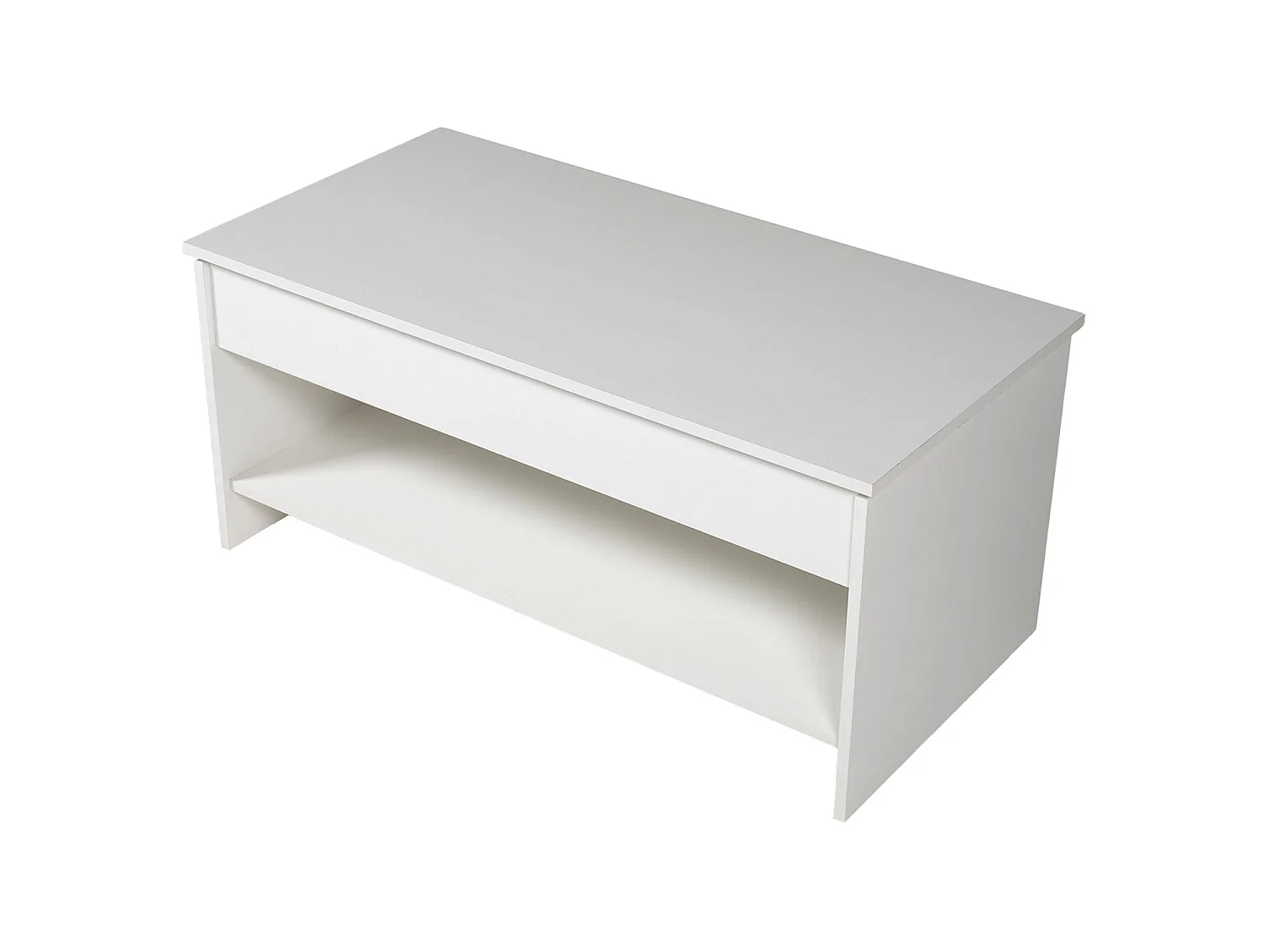 Mesa baja con tapa elevable blanca HEDDA