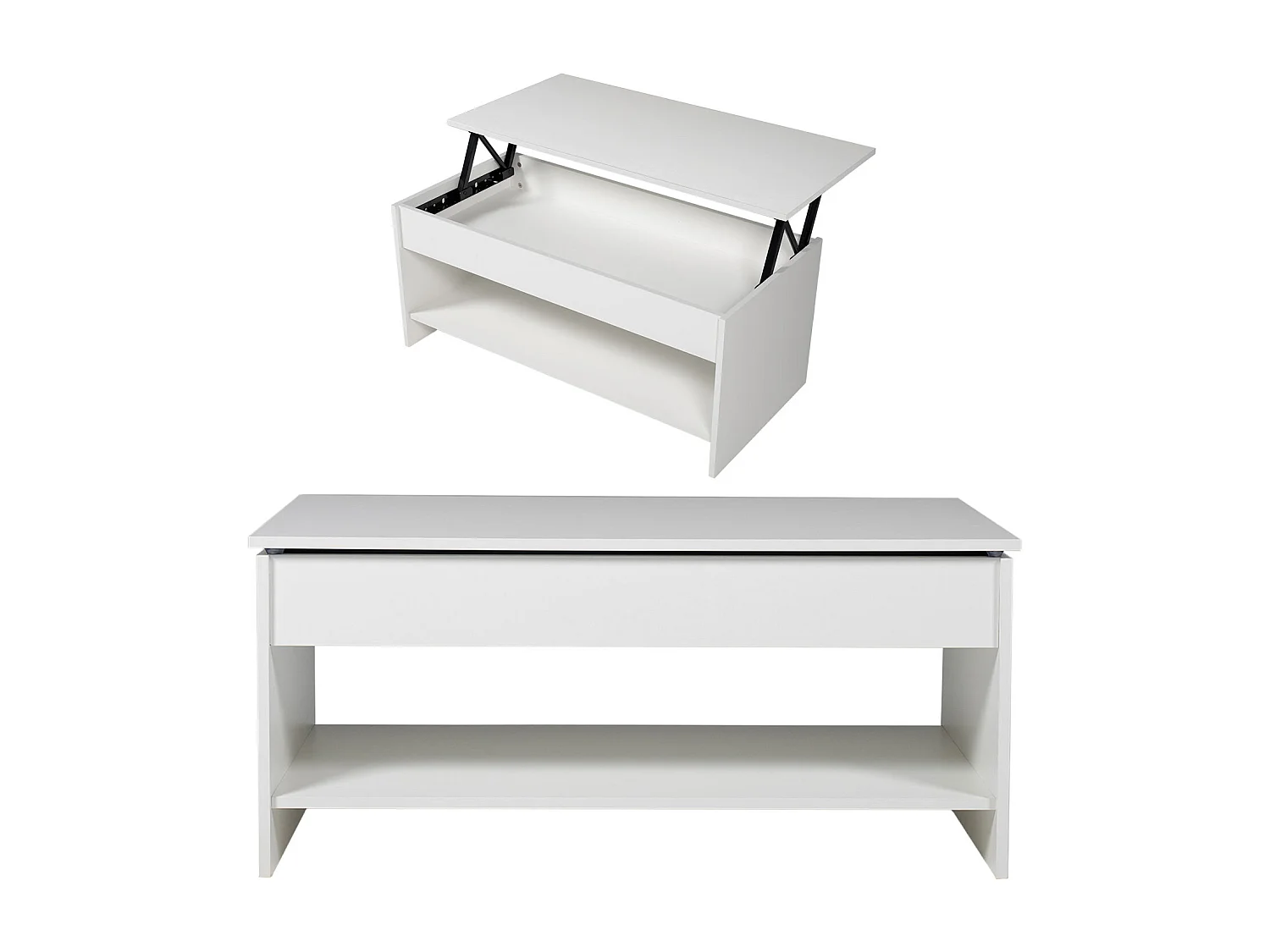 Salontafel met hefblad wit HEDDA