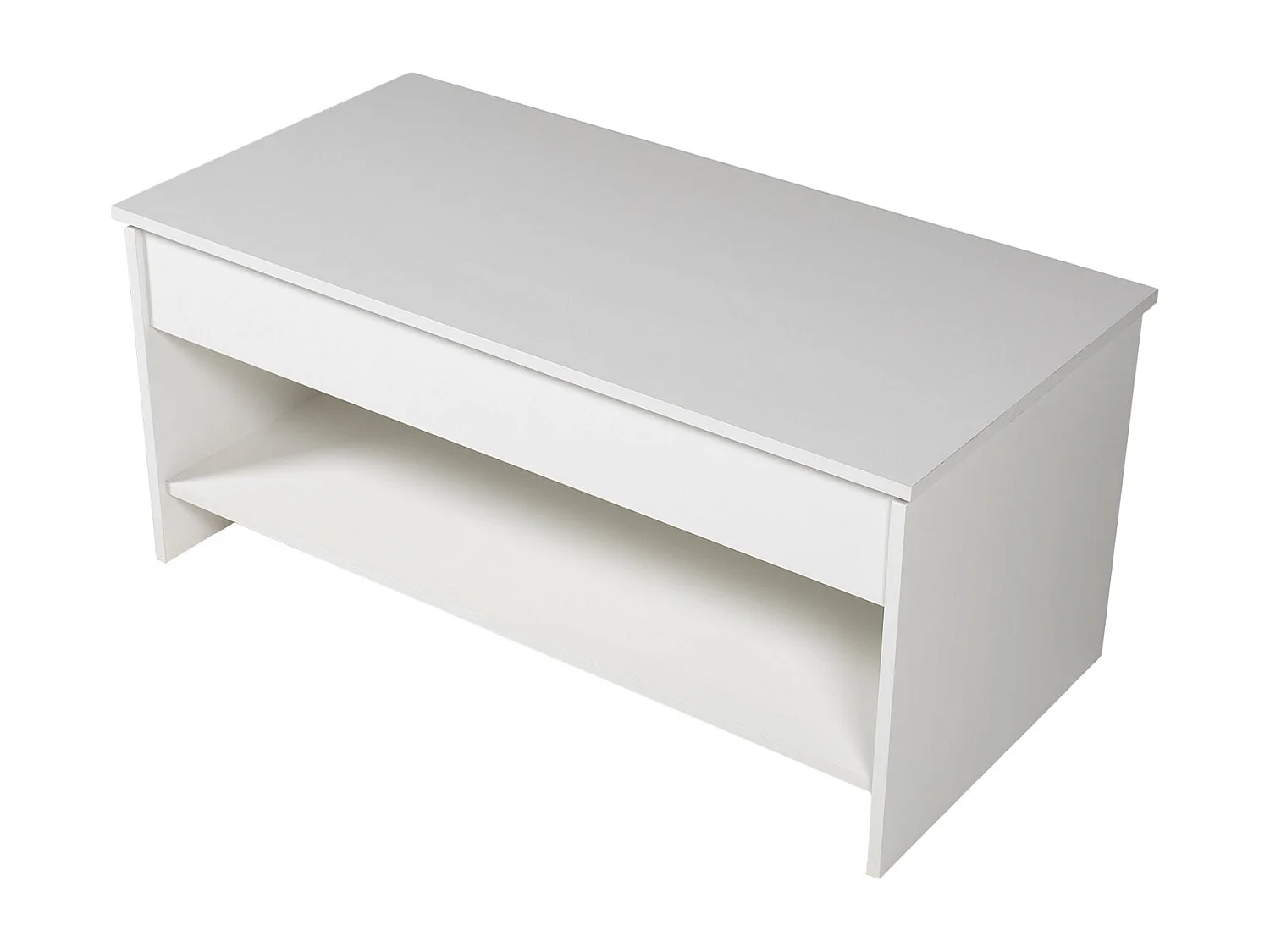 Mesa baja con tapa elevable blanca HEDDA