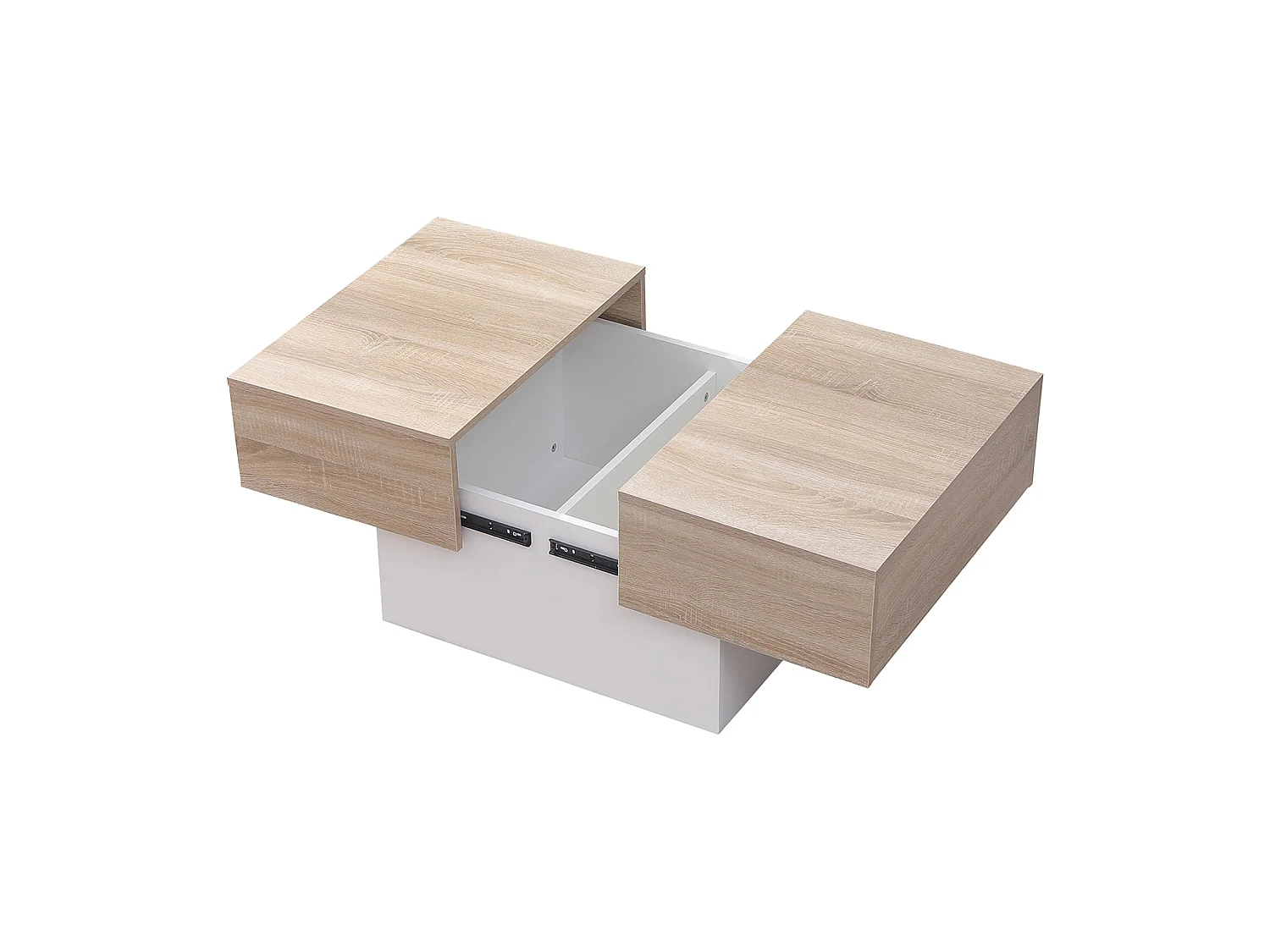 GRETA salontafel wit met afneembaar blad