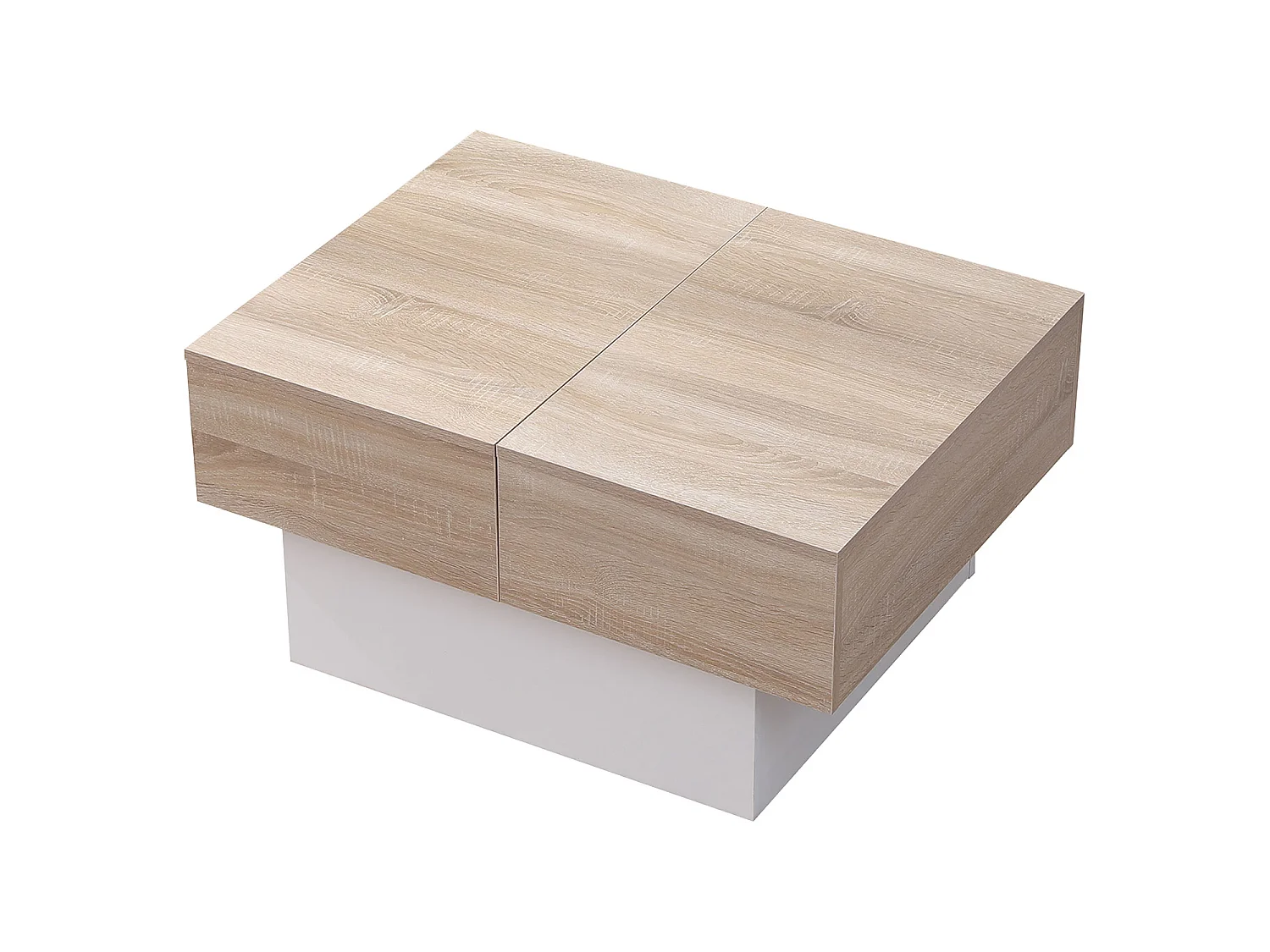 GRETA salontafel wit met afneembaar blad