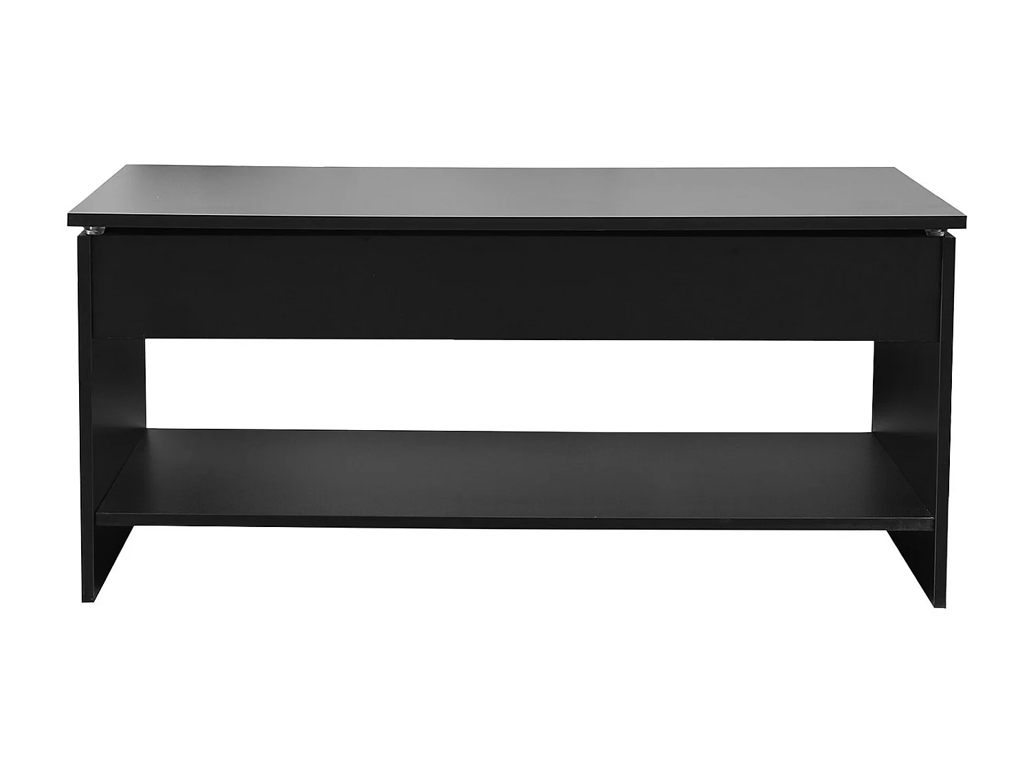 Salontafel met hefbaar blad, zwart HEDDA