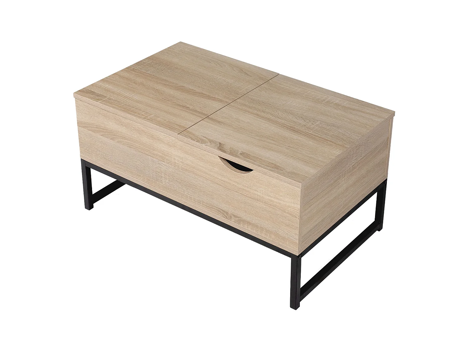 Mesa baja de madera con tapas elevadoras LOTTA