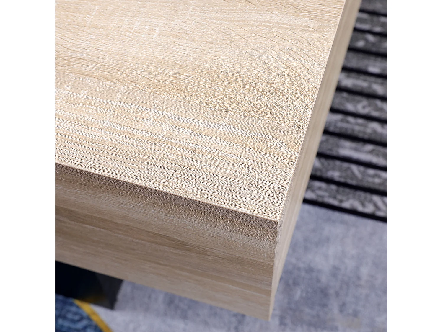 Table basse avec plateaux amovibles noire GRETA - HAPPY GARDEN