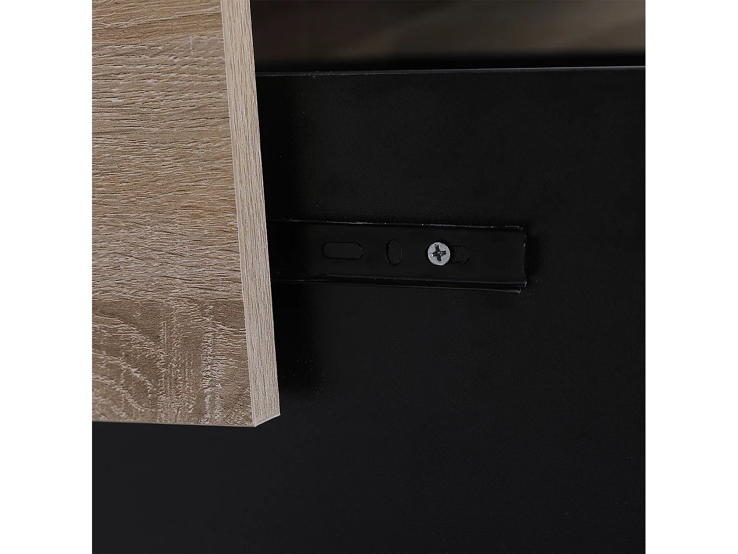 Table basse avec plateaux amovibles noire GRETA - HAPPY GARDEN