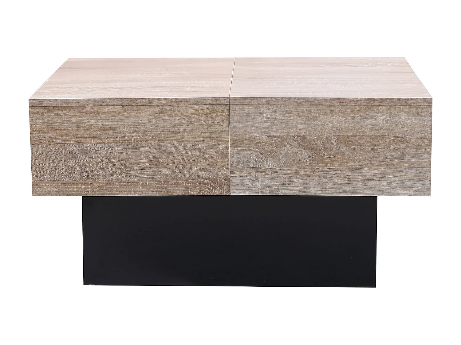 Table basse avec plateaux amovibles noire GRETA - HAPPY GARDEN