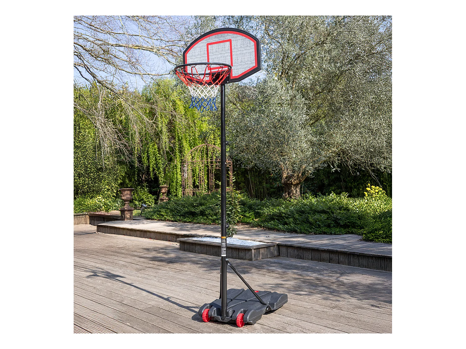 Verstelbare basketbalring 165 tot 205cm