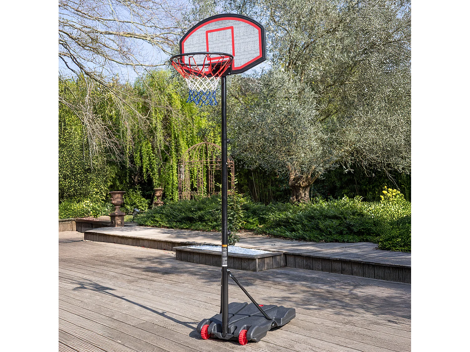 Verstelbare basketbalring 165 tot 205cm
