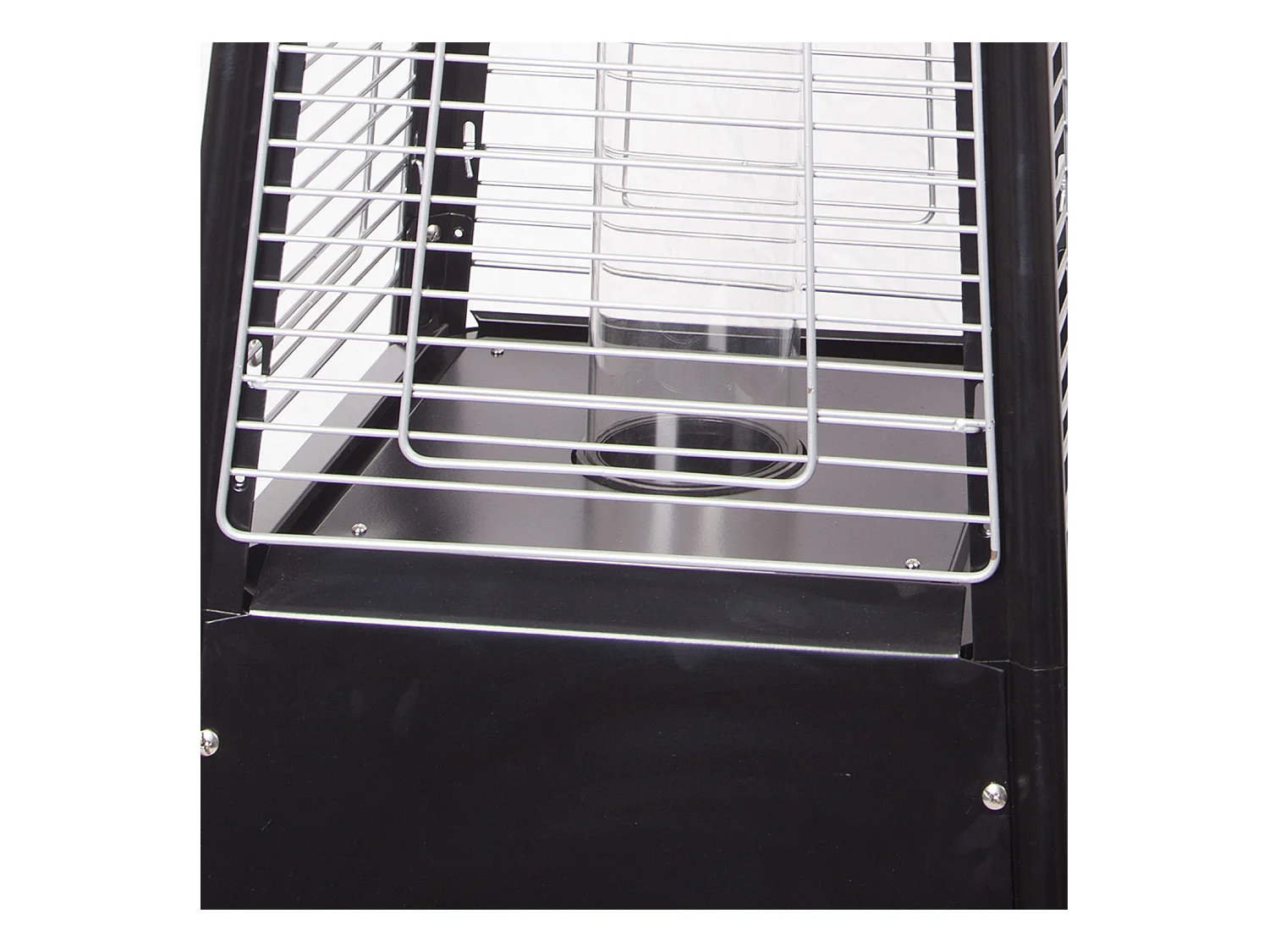 Estufa de gas STOCKHOLM para exterior 13kW acero negro + funda