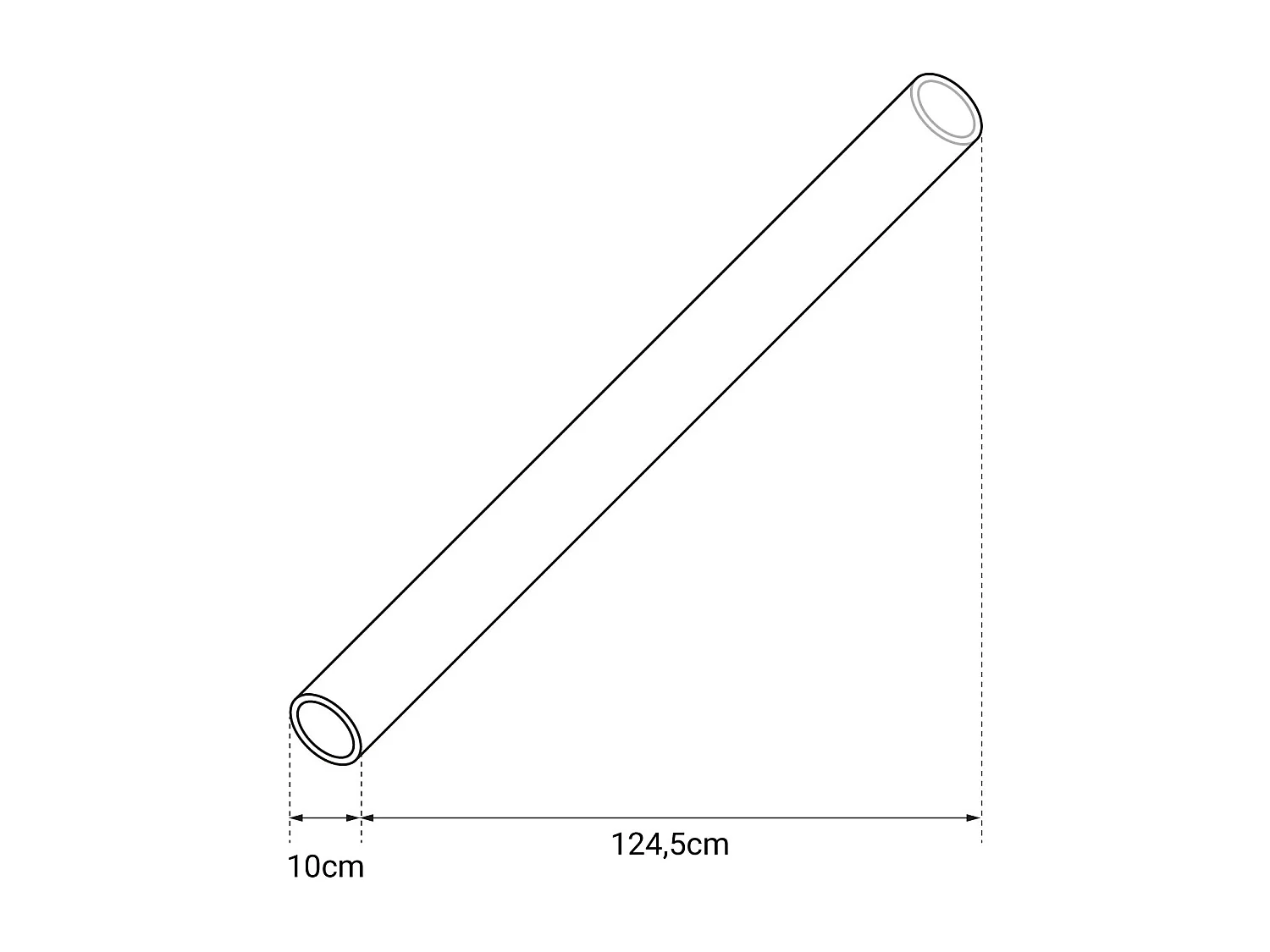 Tube en verre pour parasol chauffant gaz STOCKHOLM - HAPPY GARDEN