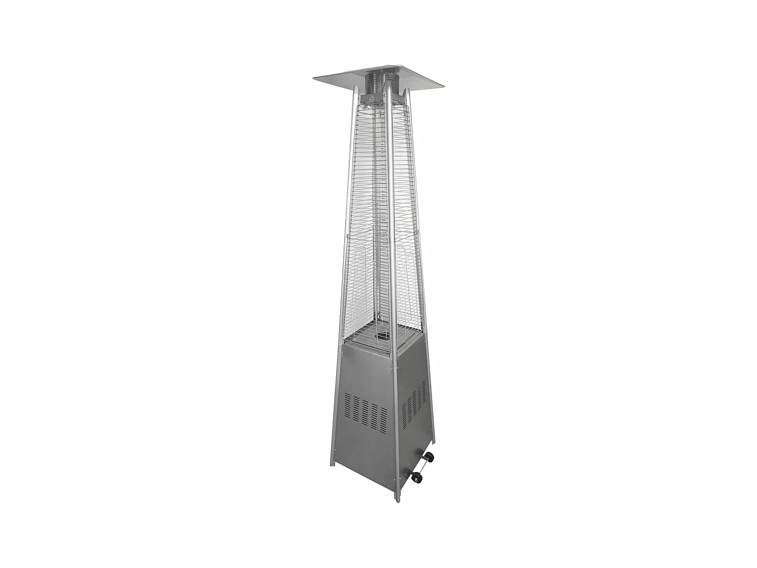 Parasol chauffant STOCKHOLM 13kW inox + housse - HAPPY GARDEN