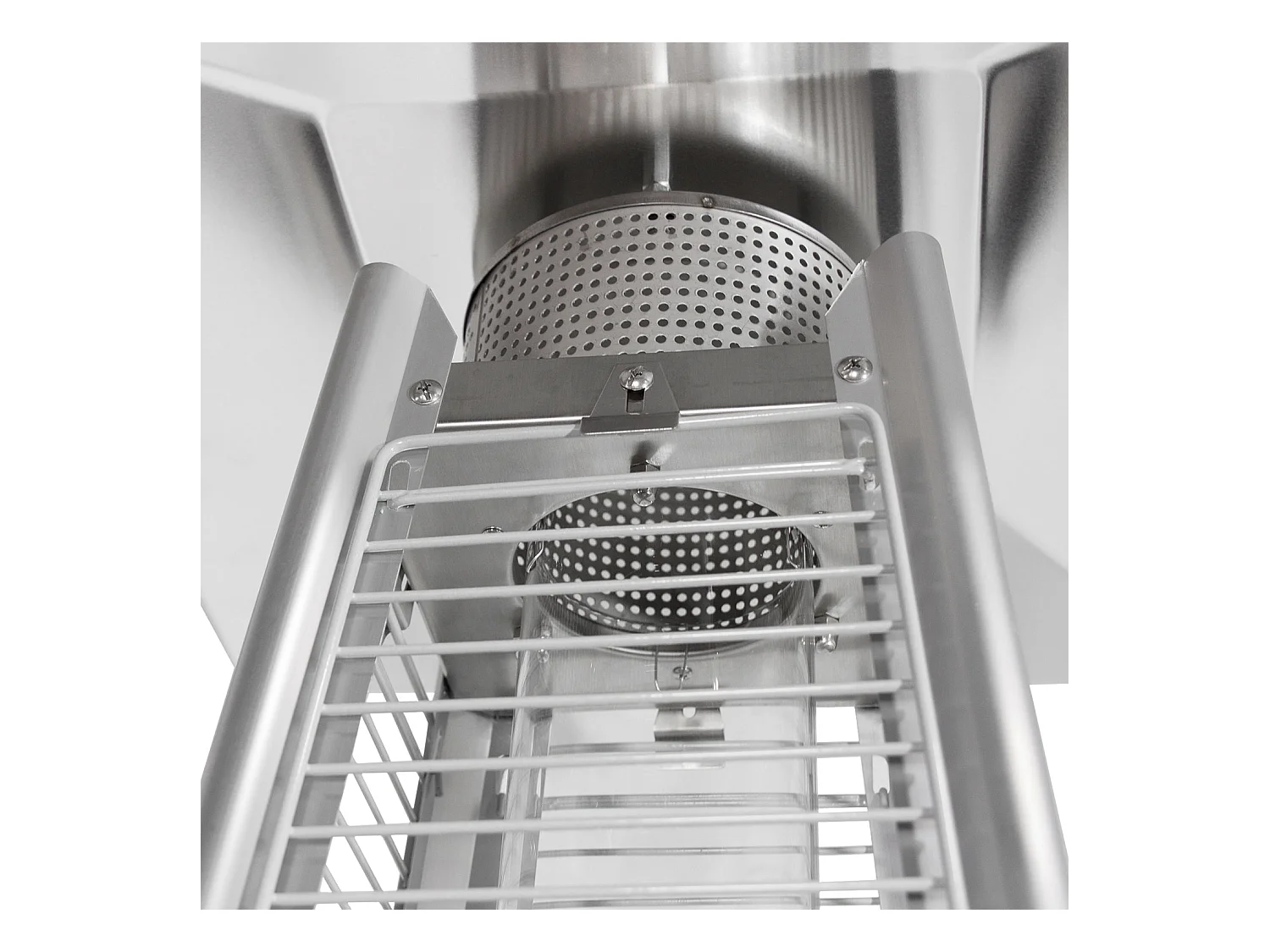 Parasol chauffant STOCKHOLM 13kW inox + housse - HAPPY GARDEN