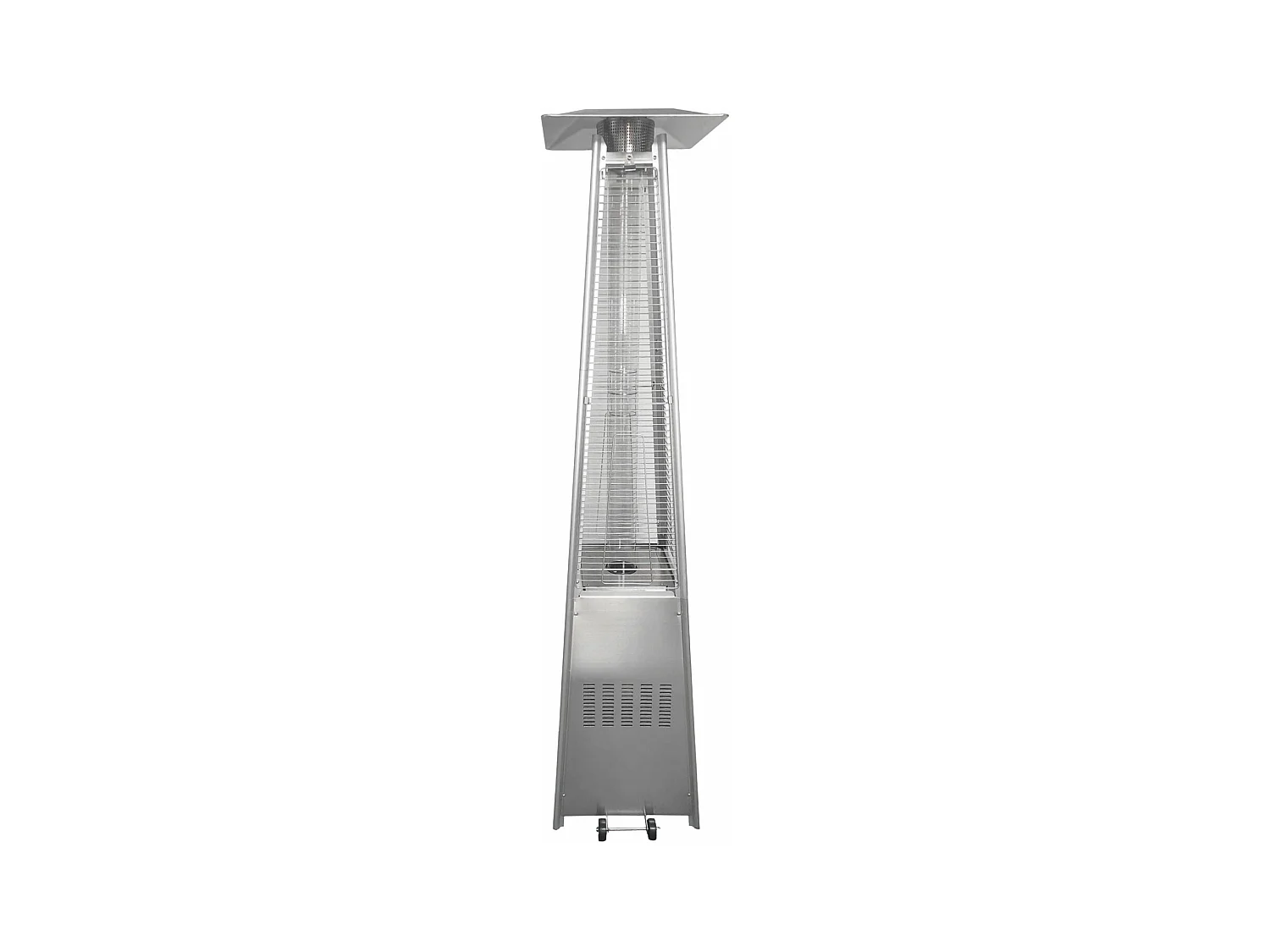 Parasol chauffant STOCKHOLM 13kW inox + housse - HAPPY GARDEN