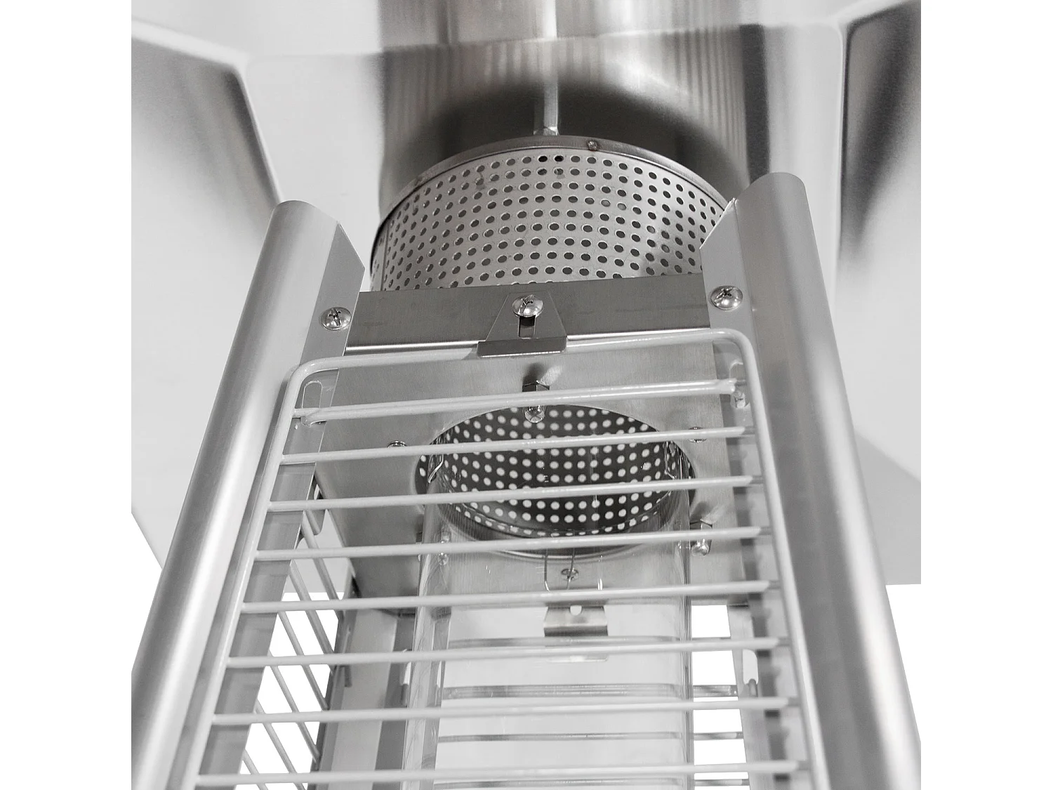 Parasol chauffant STOCKHOLM 13kW inox + housse - HAPPY GARDEN