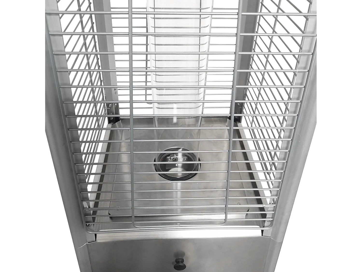 Parasol chauffant STOCKHOLM 13kW inox + housse - HAPPY GARDEN