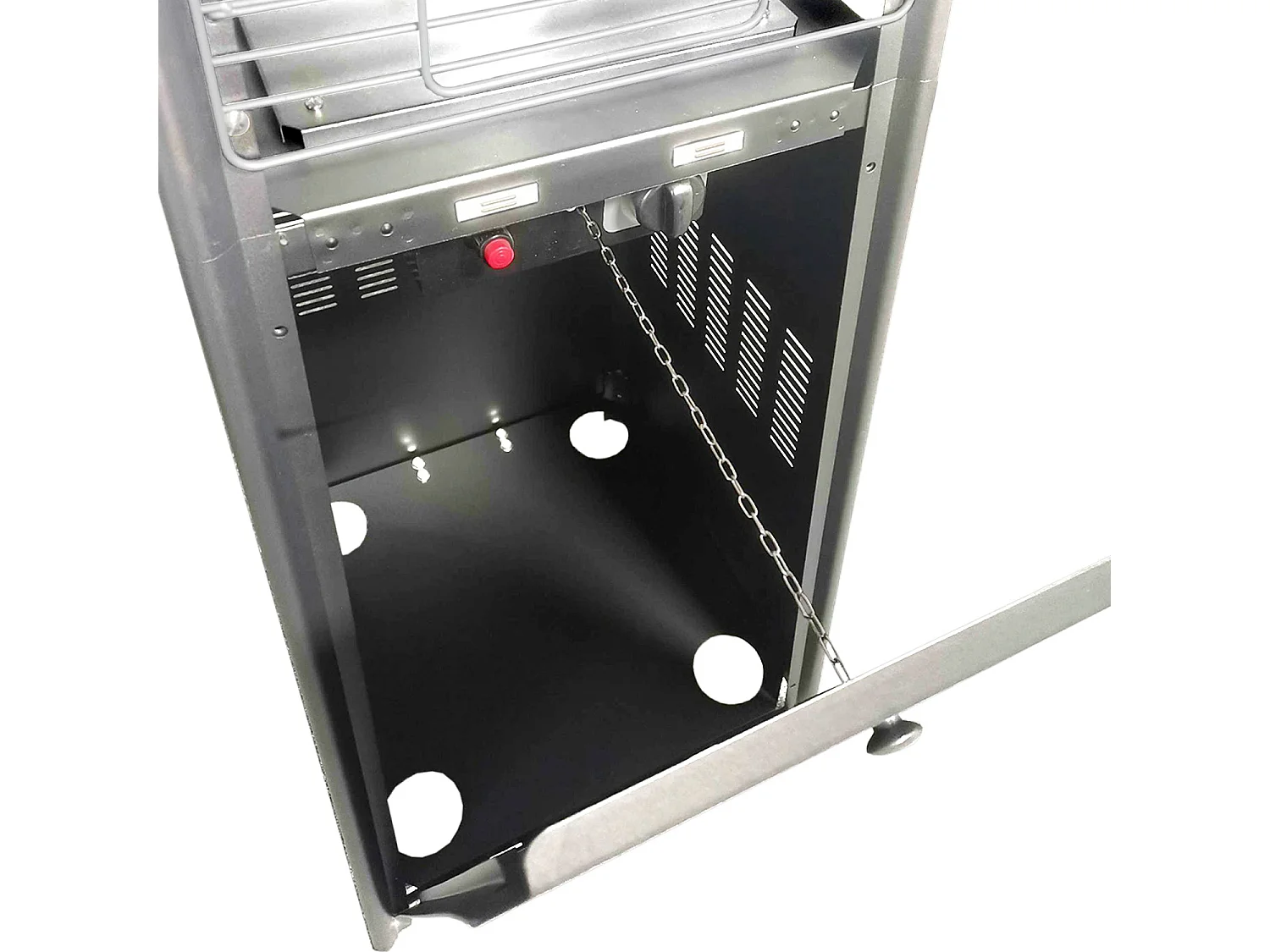 Parasol chauffant STOCKHOLM 13kW inox + housse - HAPPY GARDEN