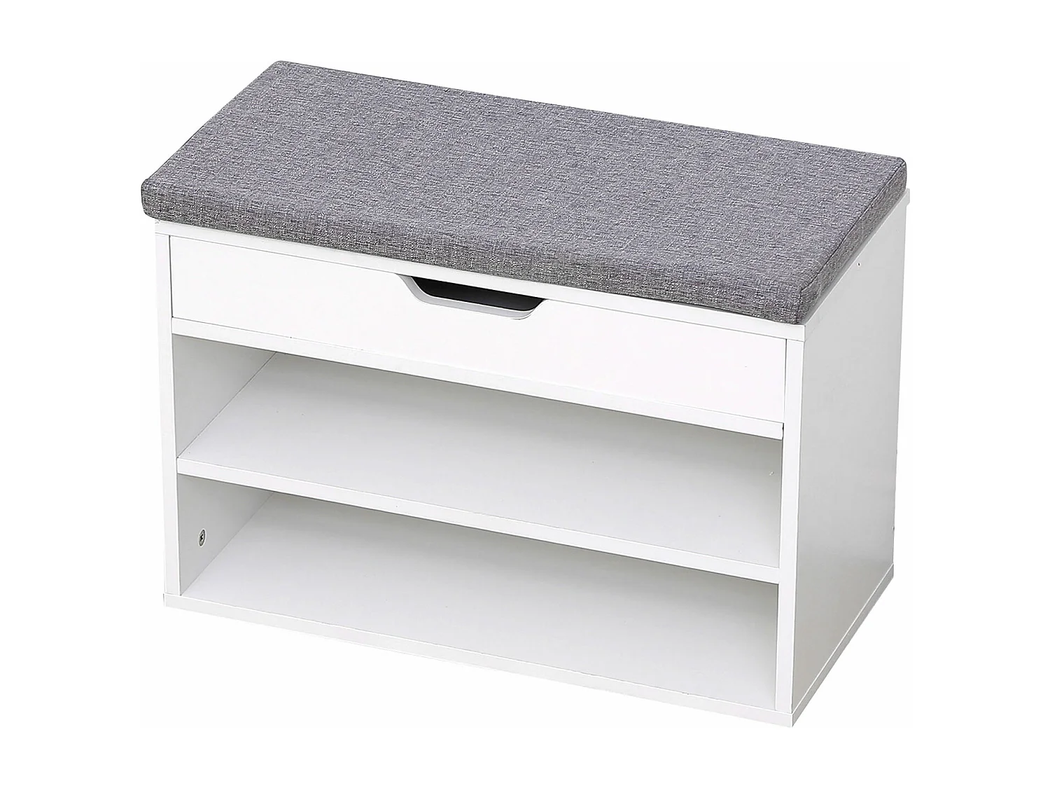 Armário de sapatos ALAN com dois compartimentos e caixa branca