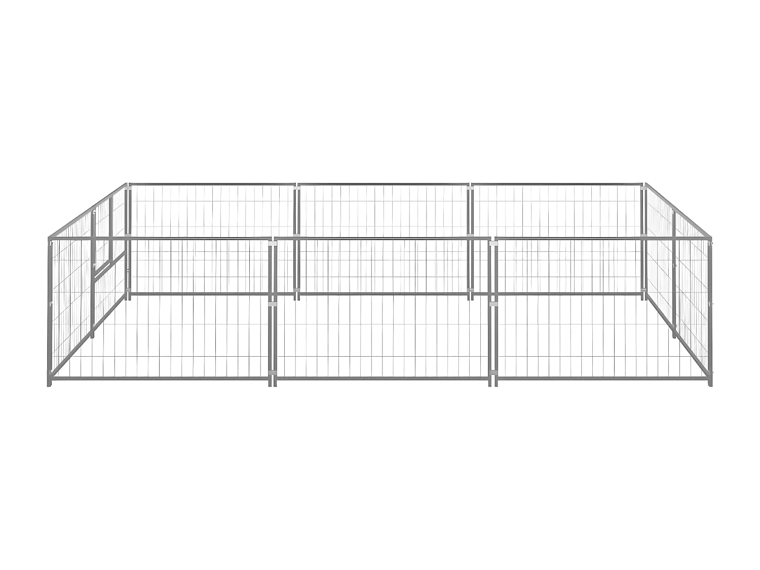 Chenil Argenté 6 m² Acier RG3Q98512
