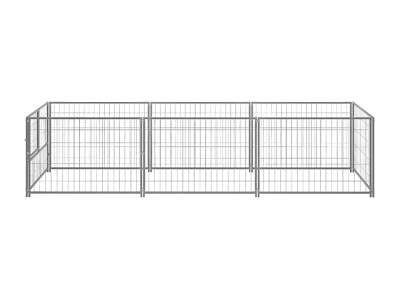 Chenil Argenté 3 m² Acier RG3Q75695