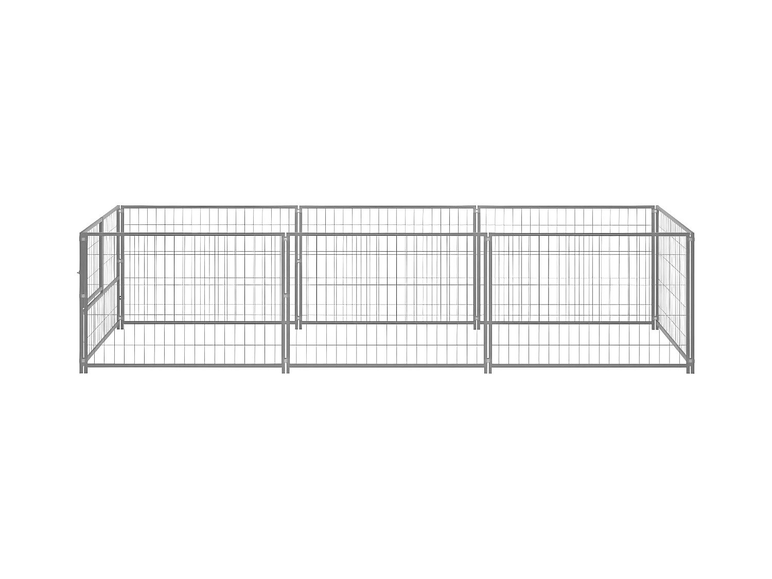 Chenil Argenté 3 m² Acier RG3Q75695