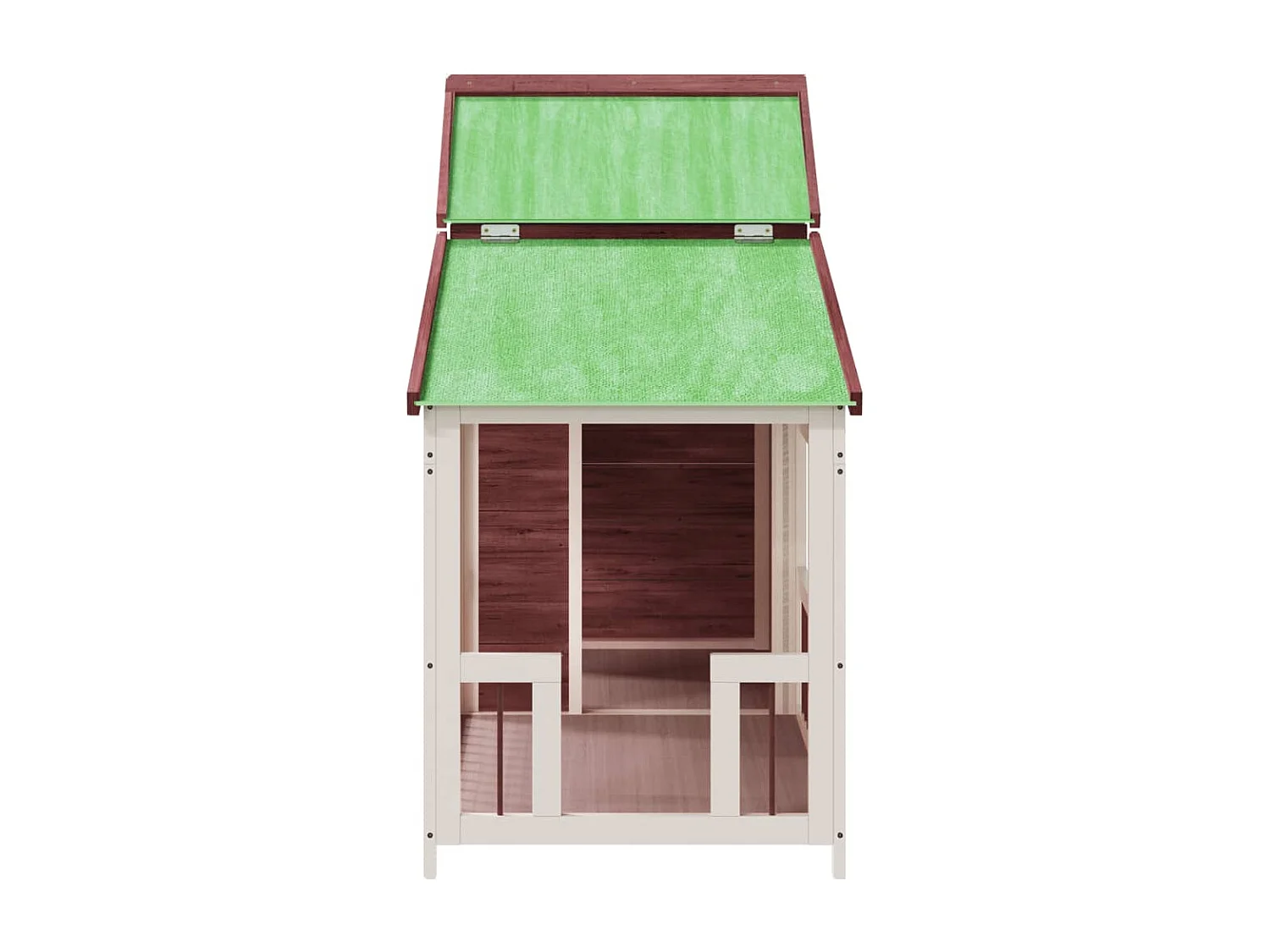 Caseta para perros madera maciza de pino moca 143x60,5x109 cm ES112002