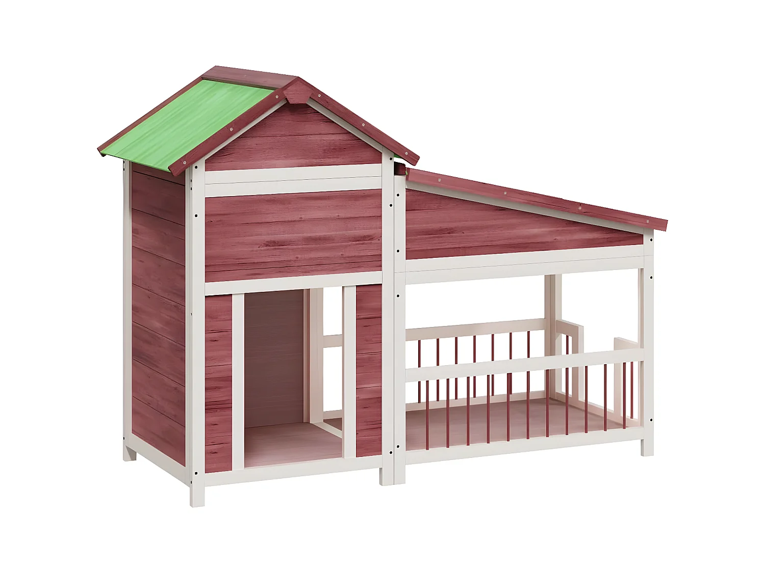 Chenil moka 143x60,5x109 cm bois de pin solide RG3Q78200