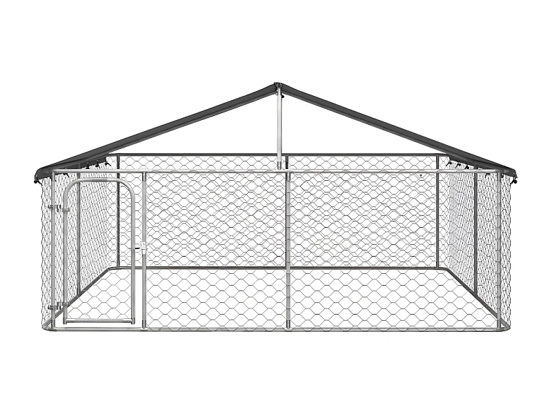 Canil de exterior com telhado 300x300x150 cm PT111963