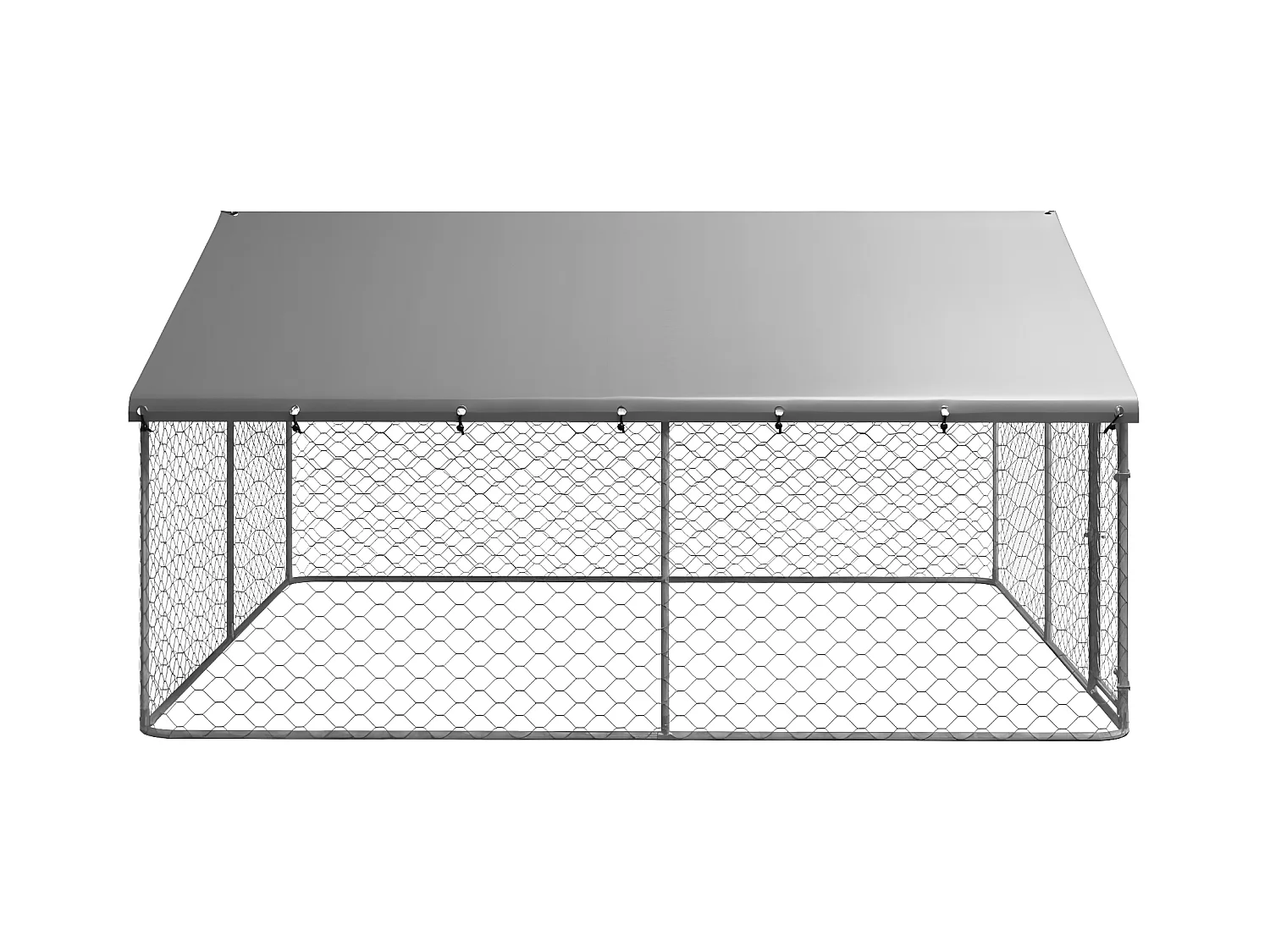 Hondenkennel met dak 300x300x150 cm NL337069