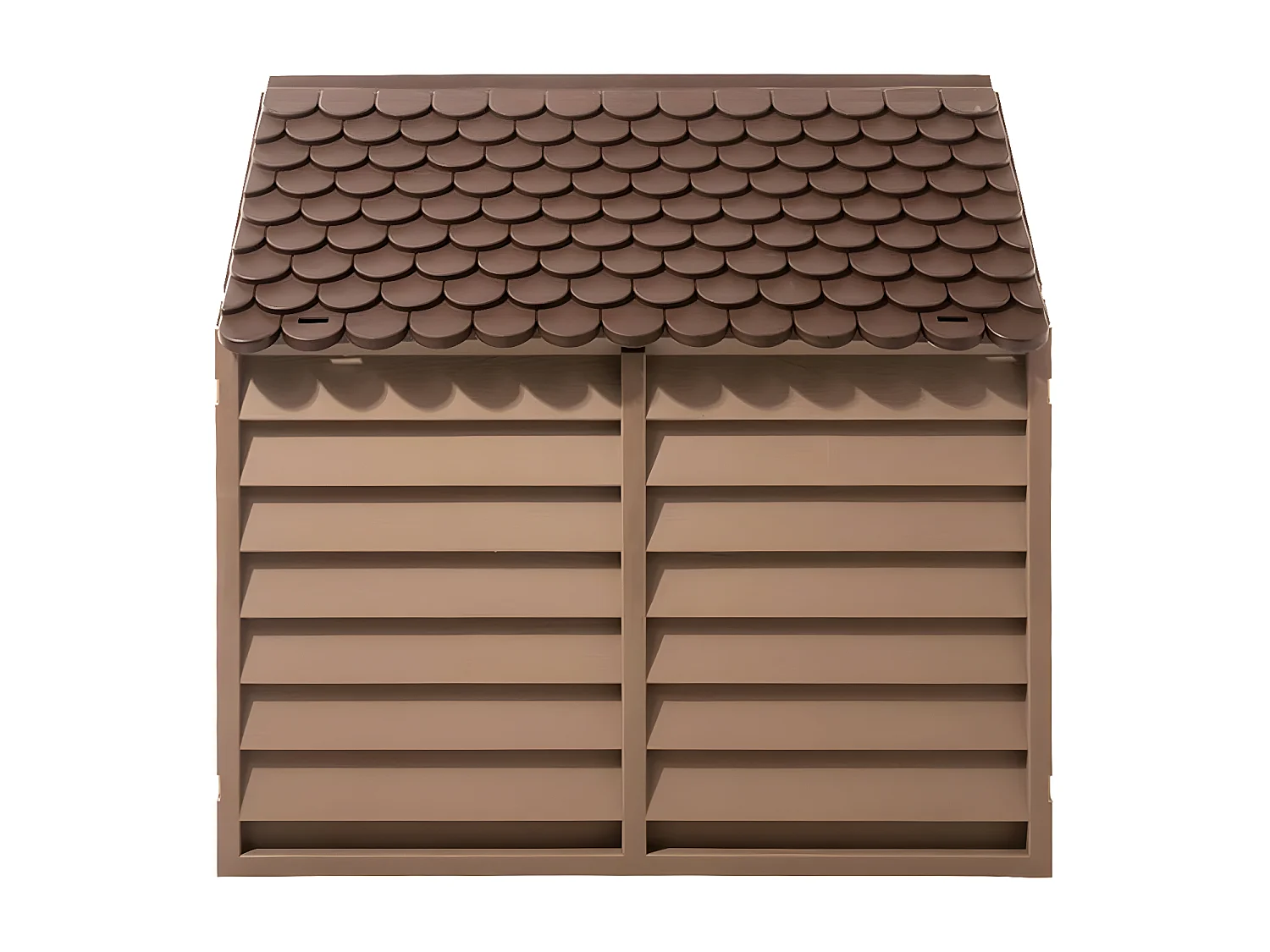 Caseta para perros polipropileno marrón 86x84x82 cm ES989393