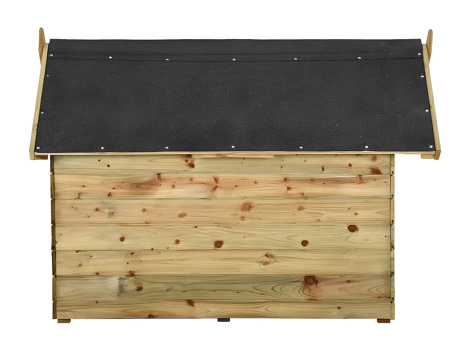 Niche de jardin avec toit ouvrant en bois de pin imprégné RG3Q14803