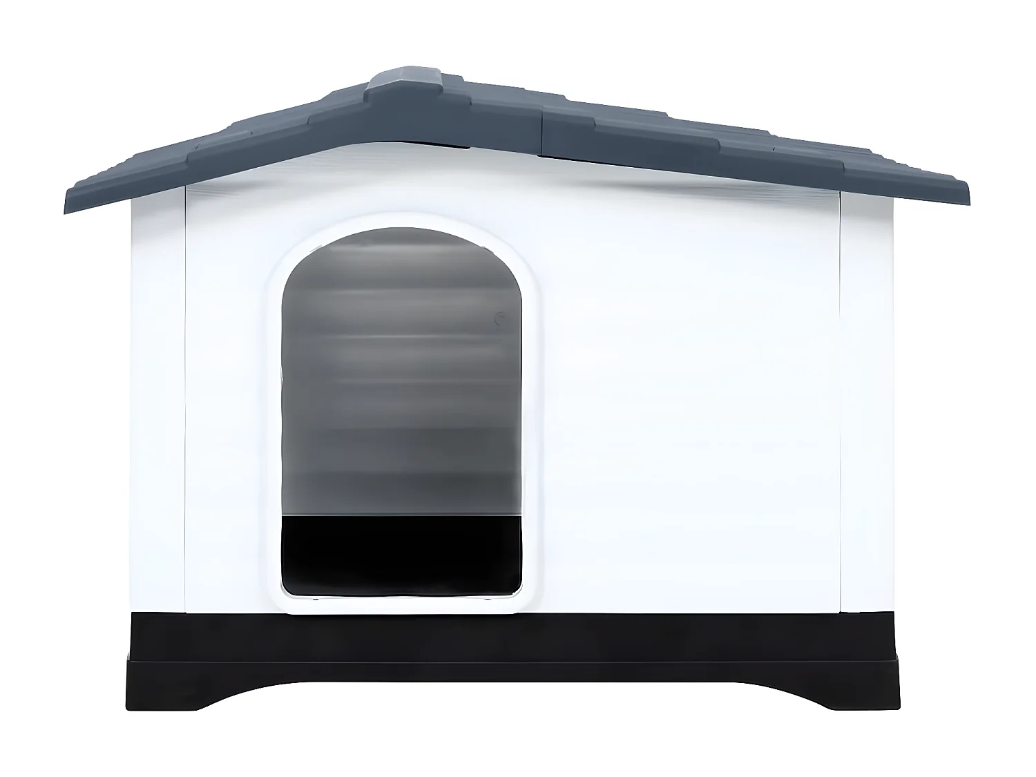 Casota para cães 90,5x68x66 cm polipropileno cinzento PT412271