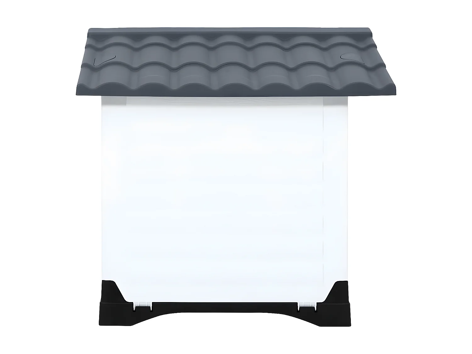 Casota para cães 90,5x68x66 cm polipropileno cinzento PT412271