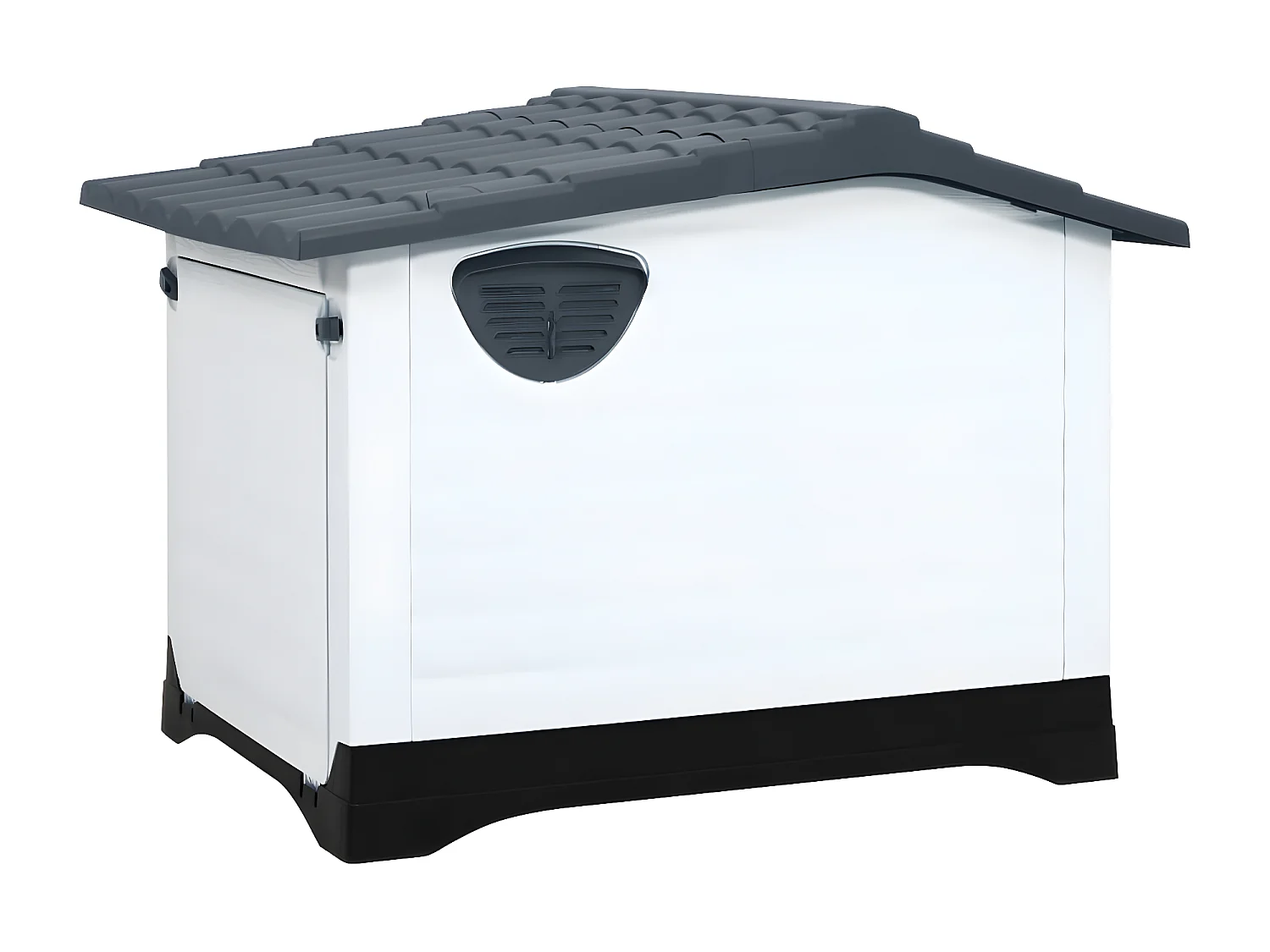 Casota para cães 90,5x68x66 cm polipropileno cinzento PT412271