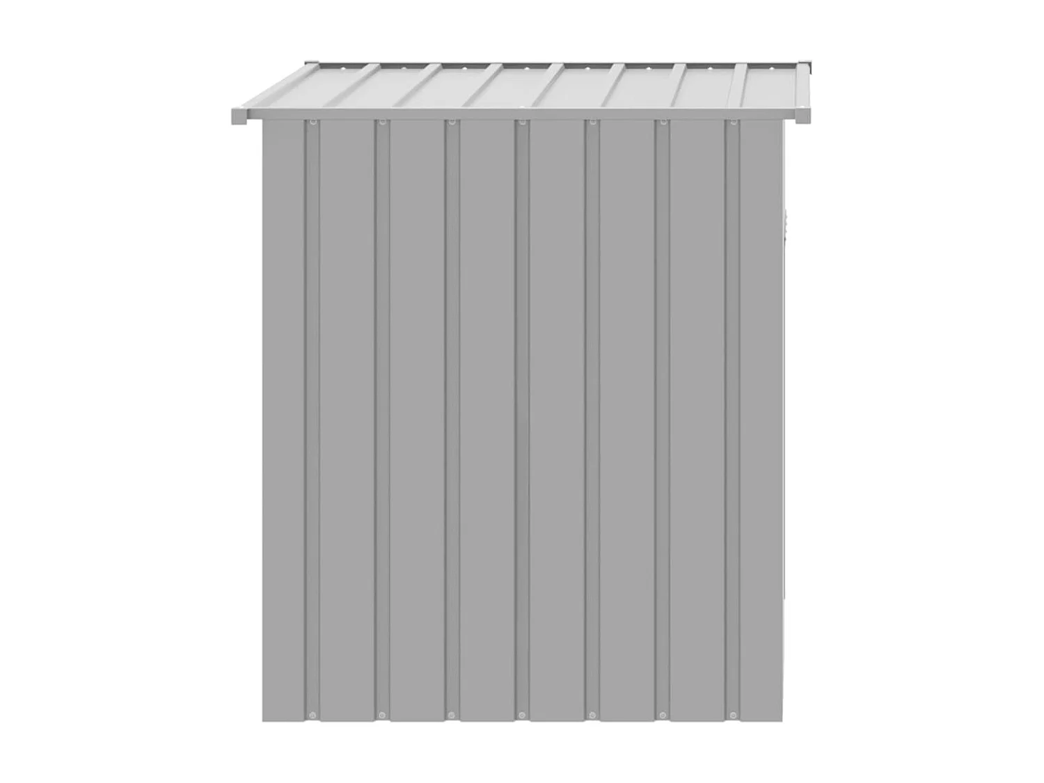 Caseta perros tejado acero galvanizado gris claro 110x103x109cm ES837195