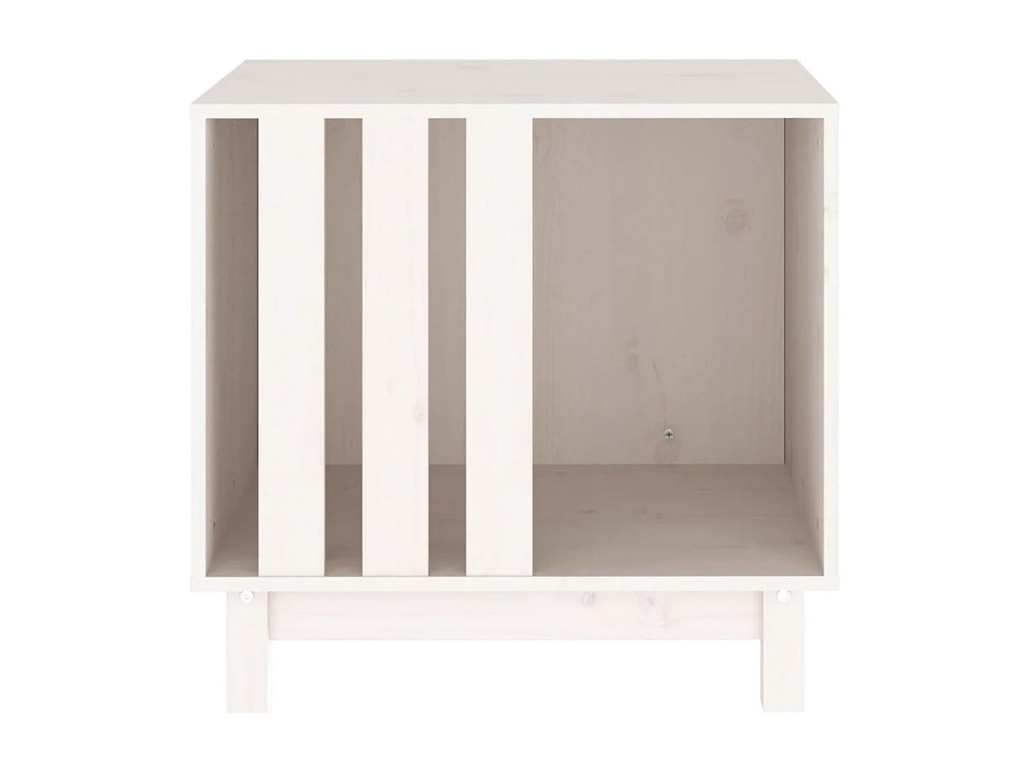 Casota para cães 60x45x57 cm madeira de pinho maciça branco PT192131