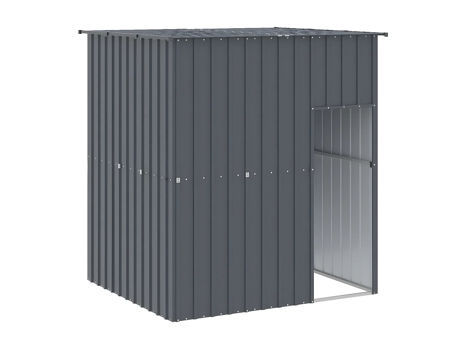 Niche pour chien avec toit anthracite 165x153x181 cm RG3Q60548