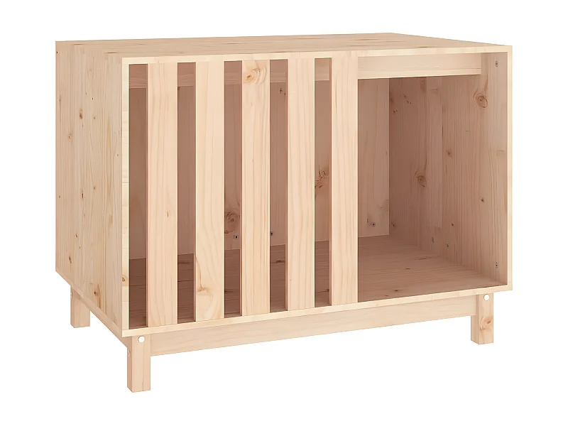 Caseta para perros madera maciza de pino 90x60x67 cm ES372628