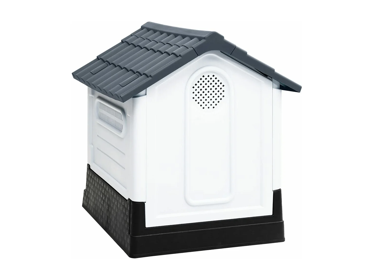 Casota para cães 57x68x66 cm polipropileno cinzento PT993391