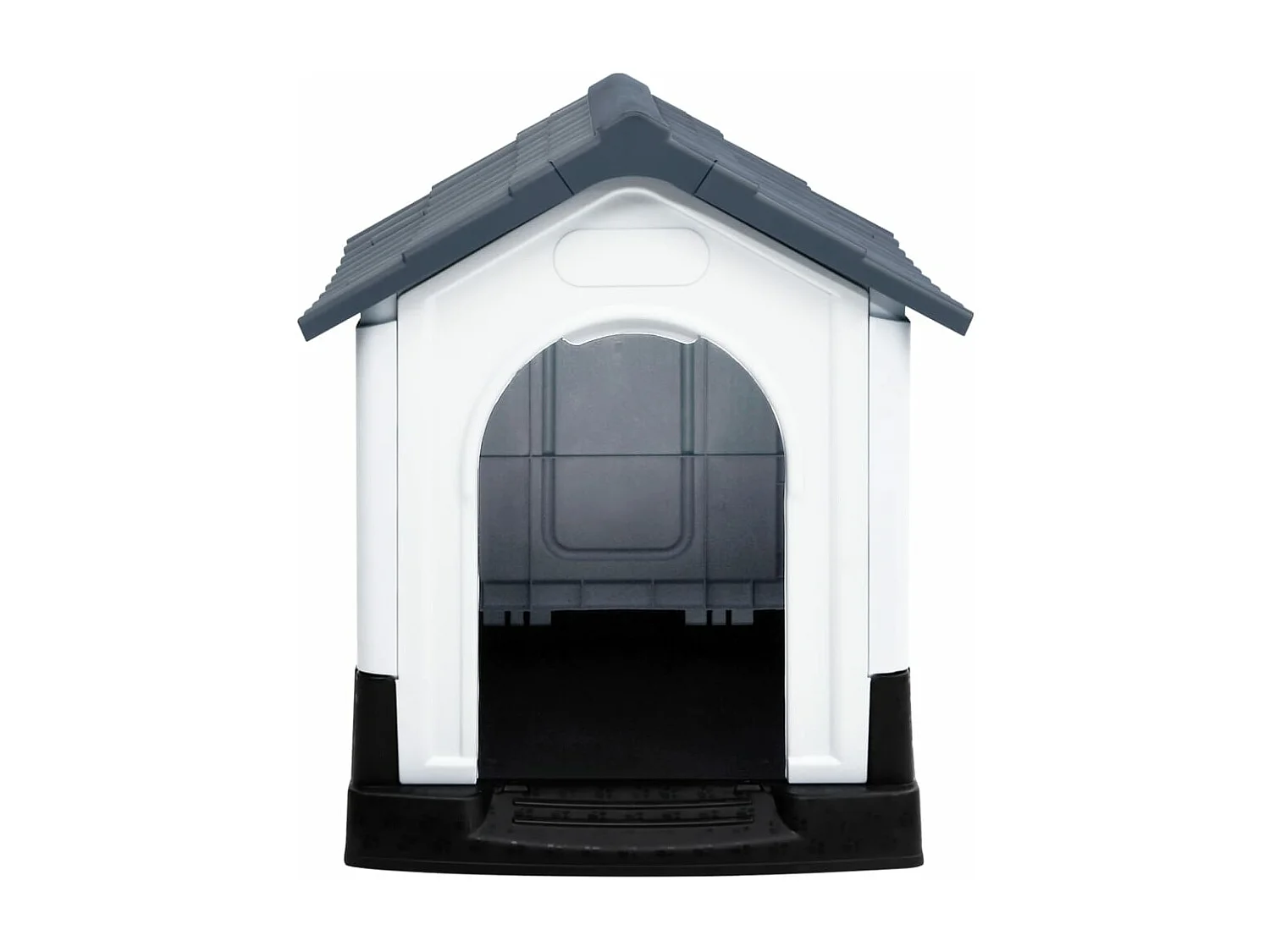 Casota para cães 57x68x66 cm polipropileno cinzento PT993391