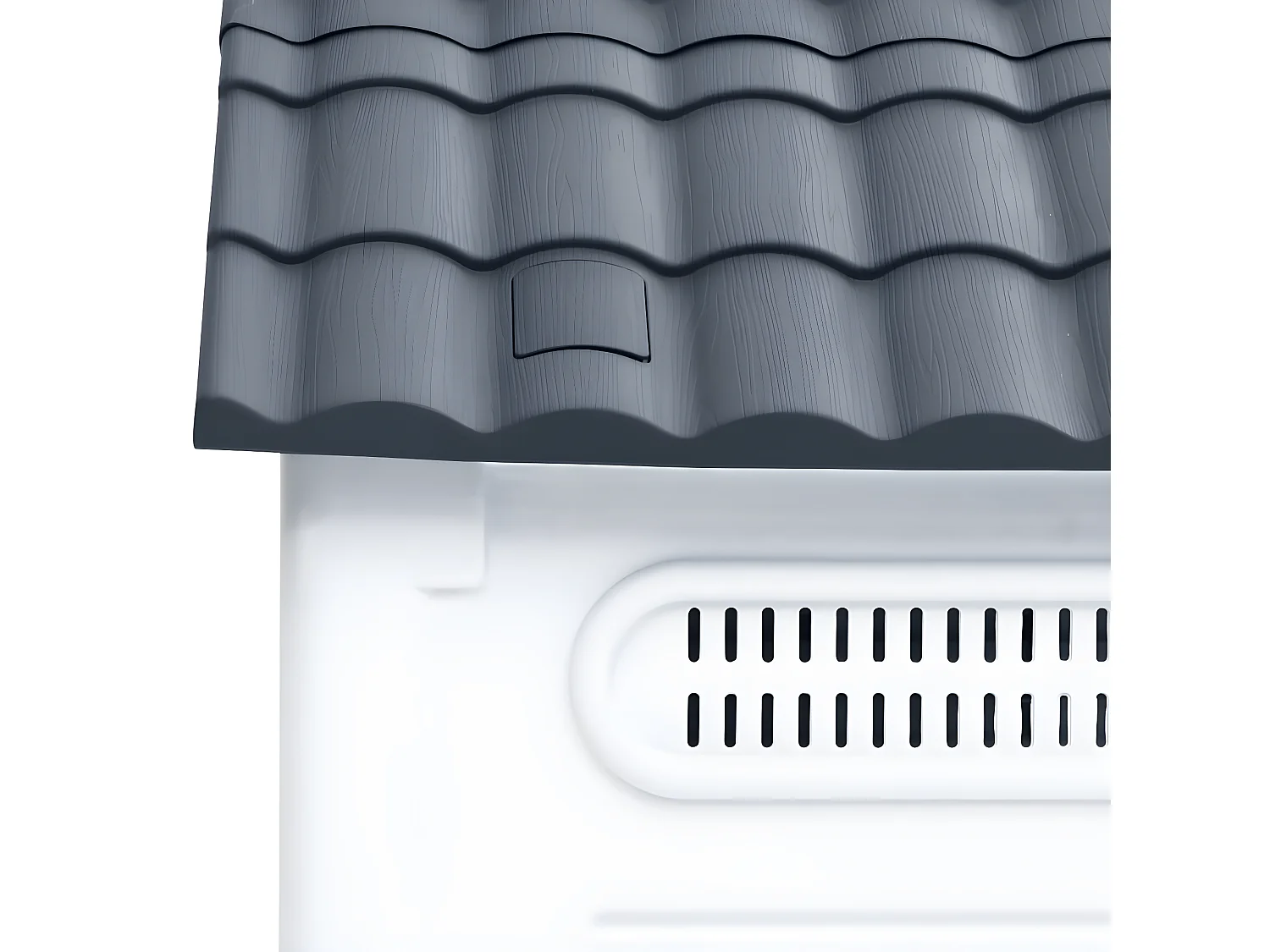 Casota para cães 57x68x66 cm polipropileno cinzento PT993391