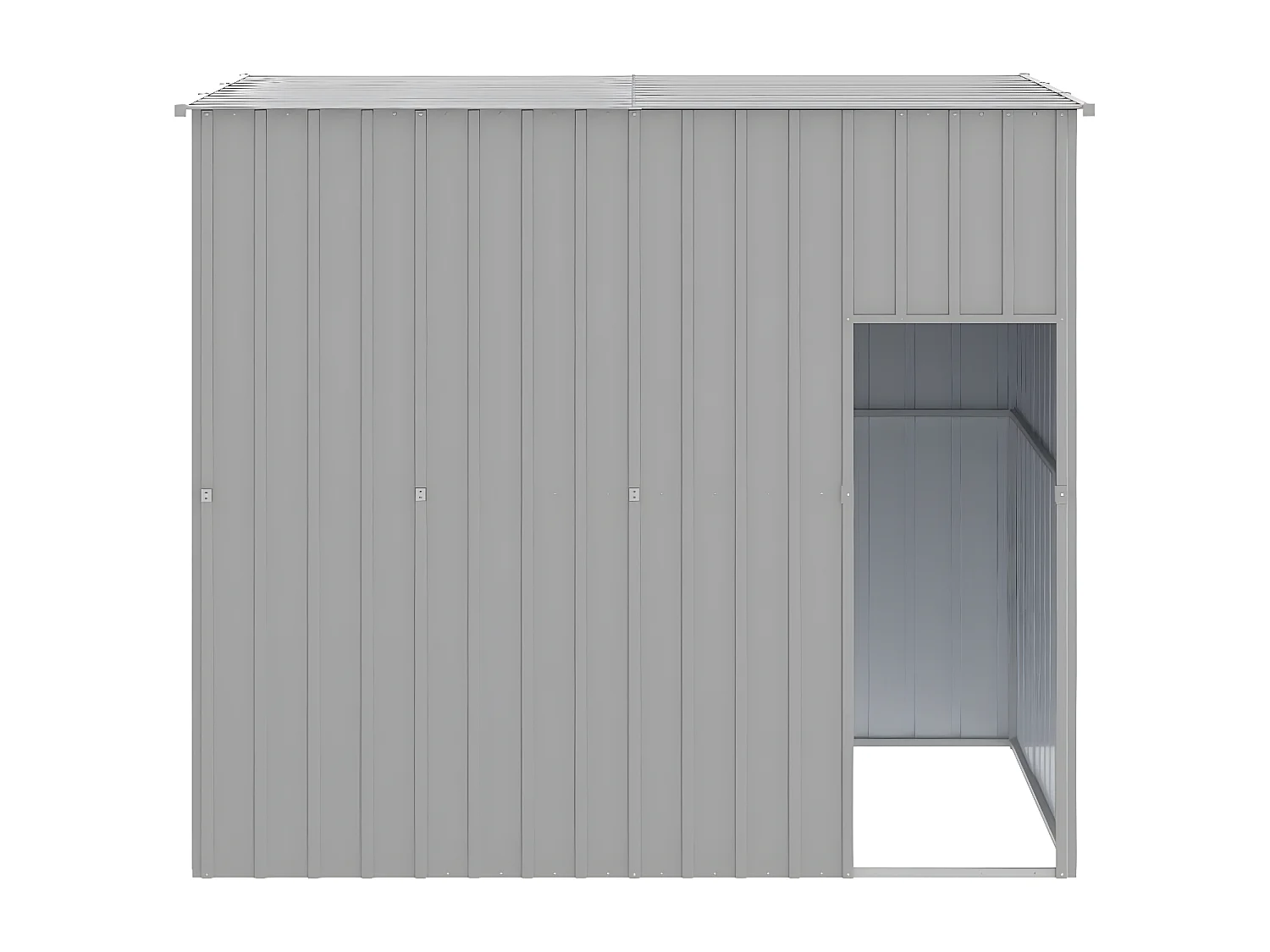 Niche pour chien avec toit gris clair 214x153x181 cm RG3Q21810