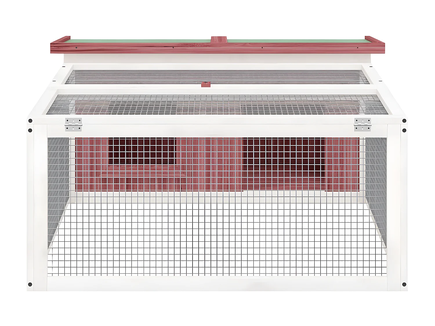 Clapier moka 117,5x97x47,5 cm bois de pin massif RG3Q63027