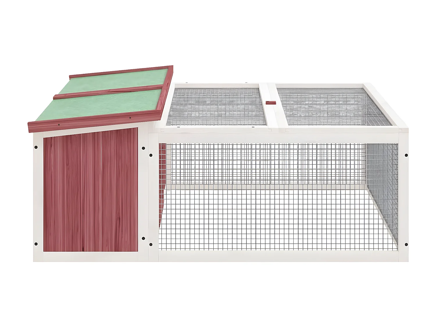 Clapier moka 117,5x97x47,5 cm bois de pin massif RG3Q63027