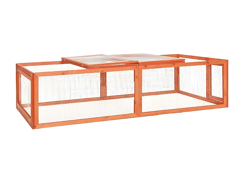 Clapier 183x90x46,5 cm Bois de sapin massif RG3Q67858