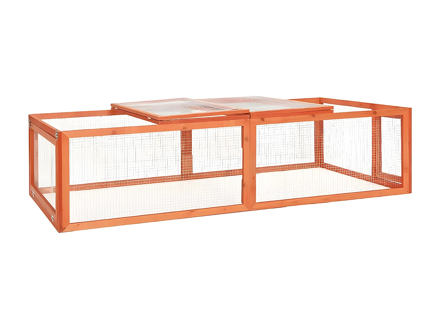 Clapier 183x90x46,5 cm Bois de sapin massif RG3Q67858