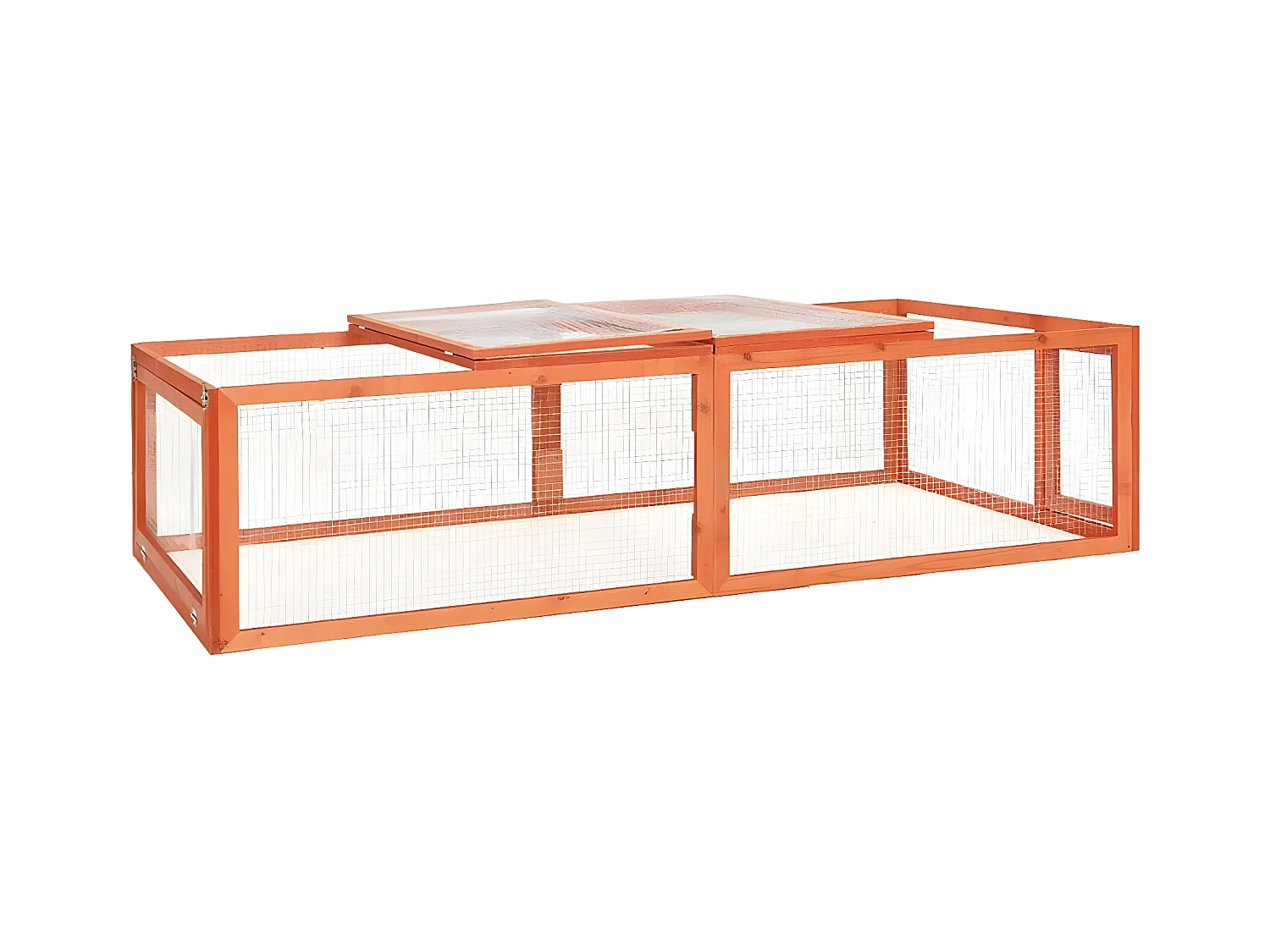 Clapier 183x90x46,5 cm Bois de sapin massif RG3Q67858