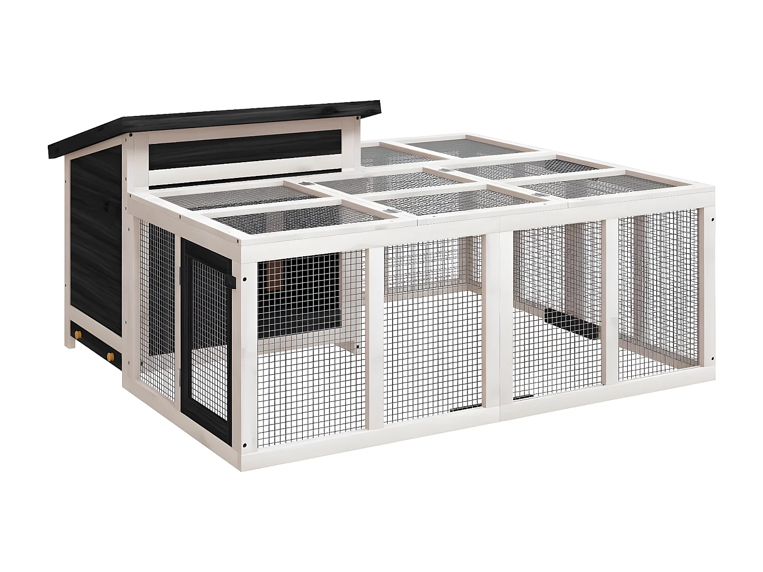 Coelheira 144x123x67,5 cm pinho maciço cinzento PT486793