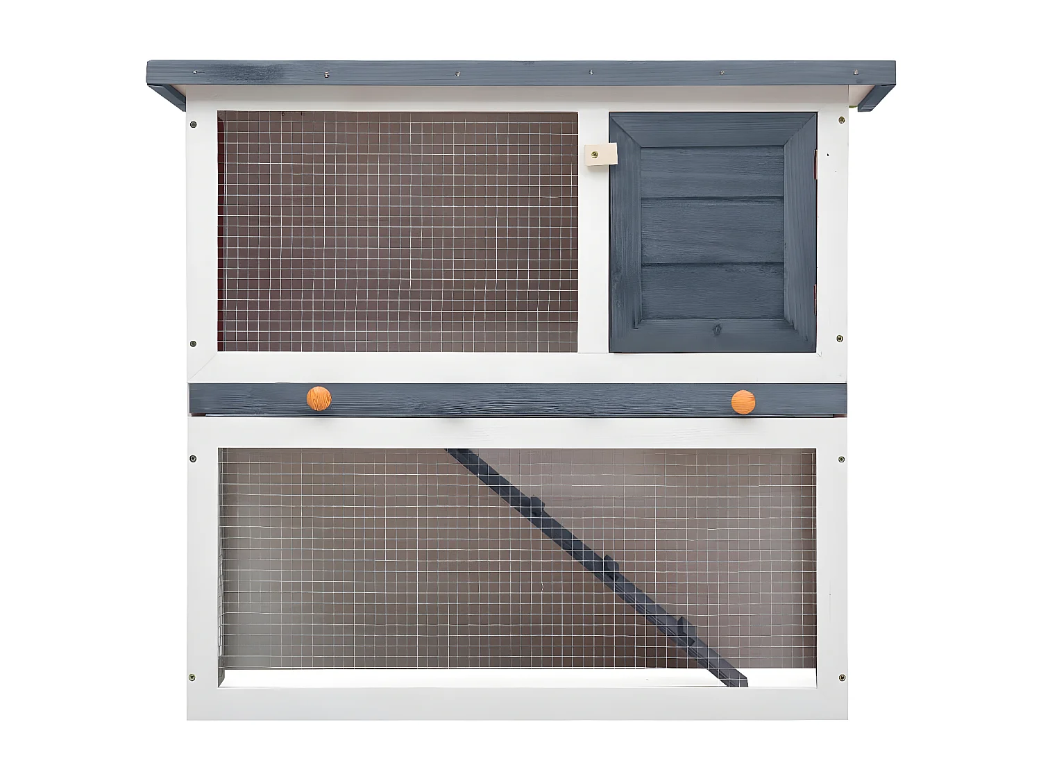 Coelheira de exterior 1 porta madeira cinzento PT788358