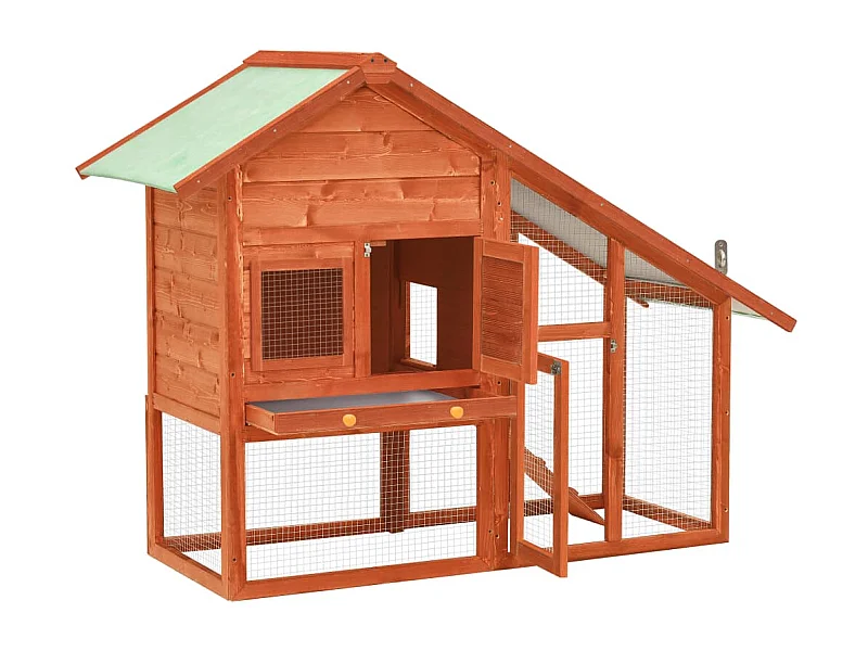 Coelheira 140x63x120 cm madeira de abeto maciça PT525869