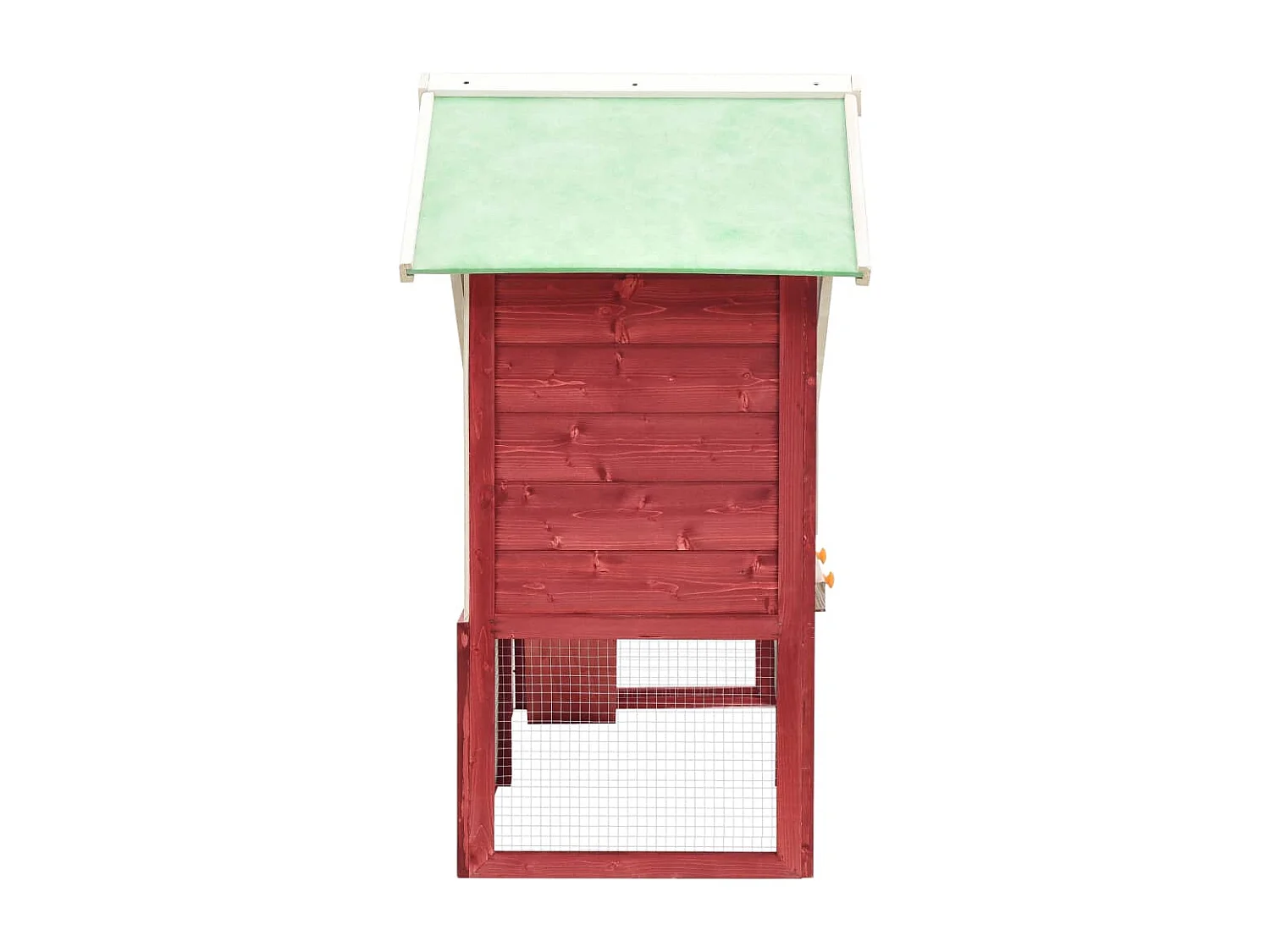 Coelheira 140x63x120 cm madeira abeto maciça vermelho e branco PT537831